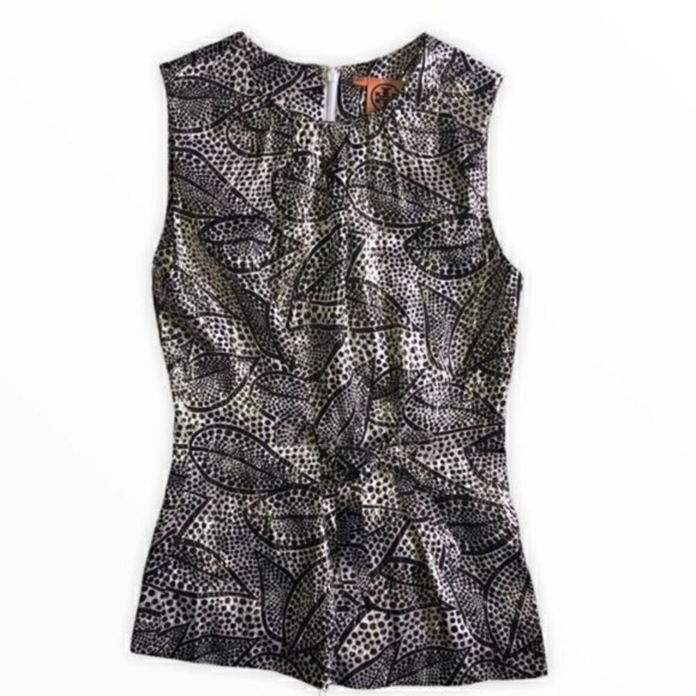 Tory Burch Elson Silk metallic Blouse size 2 NWOT